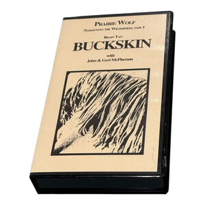 Vintage Prairie Wolf Brain Tan Buckskin VHS Tape John & Geri McPherson Deer Hide